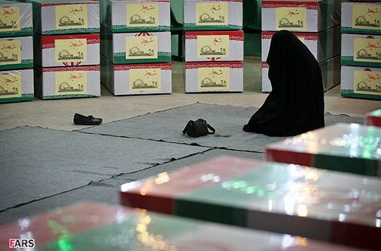 گزارش تصویری / ۹۲ شهید دفاع مقدس در معراج شهدا