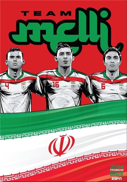 19 روز تا جام جهانی ۲۰۱۴ برزیل / رونمایی از پوستر تیم‌های جام جهانی توسط سایت ESPN + تصاویر