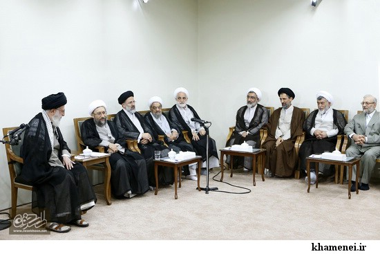 گزارش تصویری / دیدار رئیس و مسئولان قوه قضائیه با رهبر معظم انقلاب اسلامی / در نخستین روز از هفته قوه قضائیه، رئیس و مسئولان دستگاه قضایی صبح امروز با امام خامنه ای رهبر معظم انقلاب اسلامی دیدار کردند.