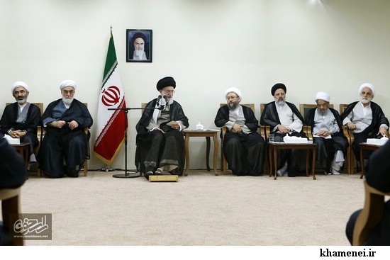 گزارش تصویری / دیدار رئیس و مسئولان قوه قضائیه با رهبر معظم انقلاب اسلامی / در نخستین روز از هفته قوه قضائیه، رئیس و مسئولان دستگاه قضایی صبح امروز با امام خامنه ای رهبر معظم انقلاب اسلامی دیدار کردند.