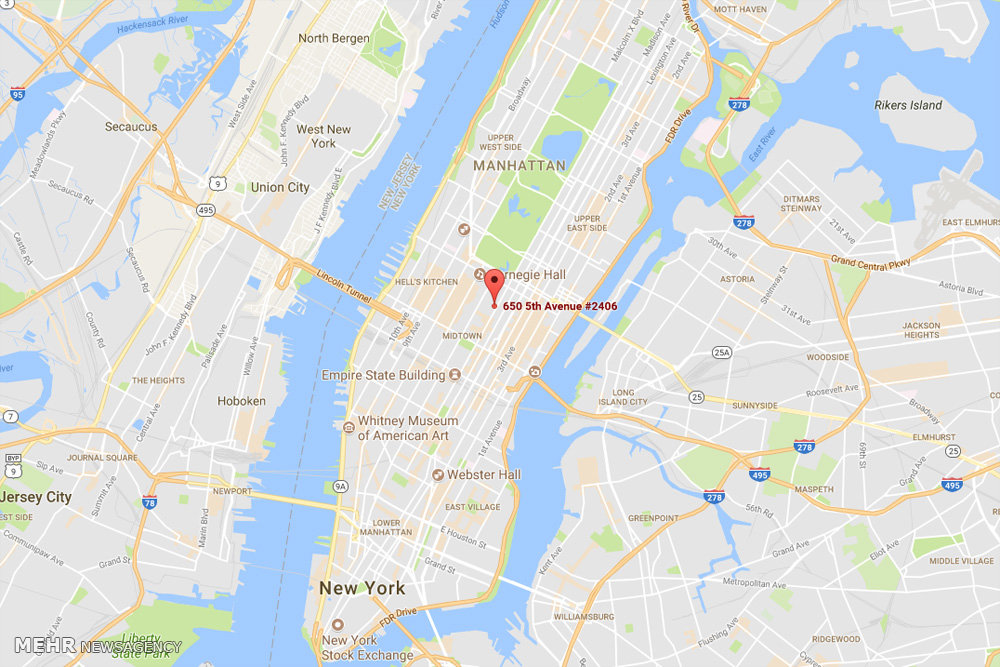 گزارش تصویری / ساختمان بنیاد علوی در منهتن نیویورک / هیات منصفه دادگاهی در نیویورک علیه بنیاد علوی رای داده و به این ترتیب راه را برای مصادره اموال آن هموار کرده است. بنیاد علوی مالکیت ساختمانی ۳۶ طبقه در خیابان پنجم منطقه منتهن نیویورک به ارزش بیش از ۵۰۰ میلیون دلار را در اختیار دارد.