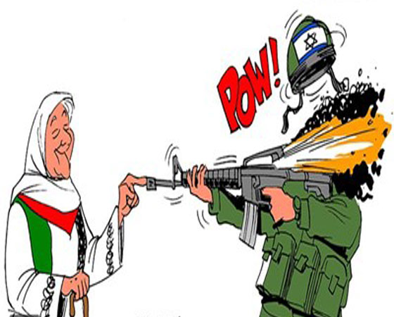 کاریکاتور/ ادامه مبارزه مادر فلسطین